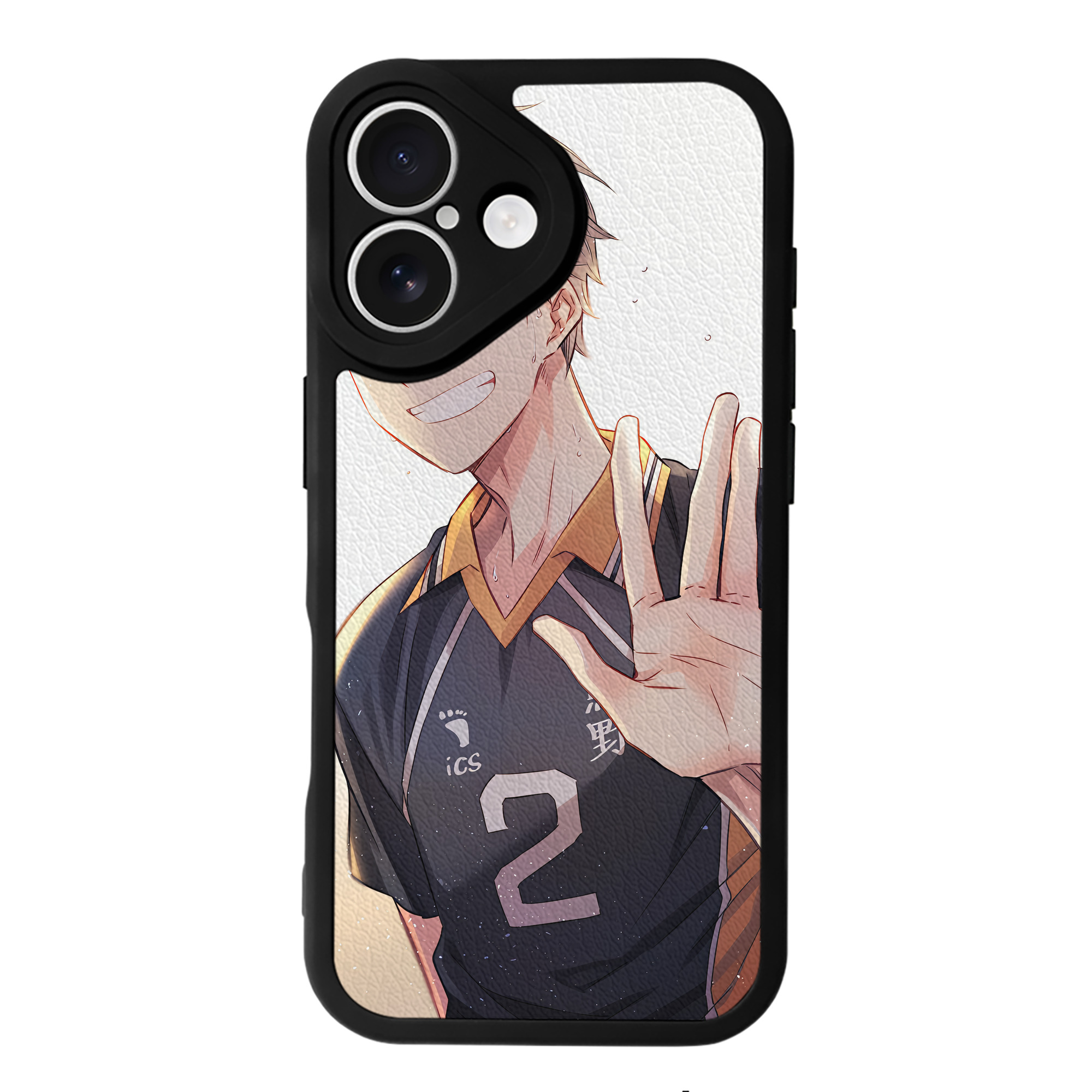 （画像用） ハイキュー!! Haikyu!! 【iPhone 16シリーズ対応】シリコンスマホケース（レザー調） 材質：シリコン